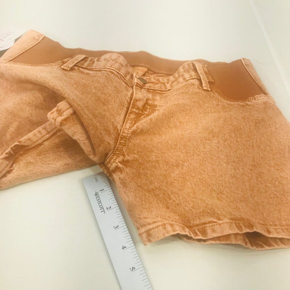 Isabel Maternity Ingrid & Isabel Women's Size 2 Side Panel Brown Carpenter Short - Picture 8 of 16